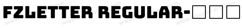 fzletter Regular字体转换